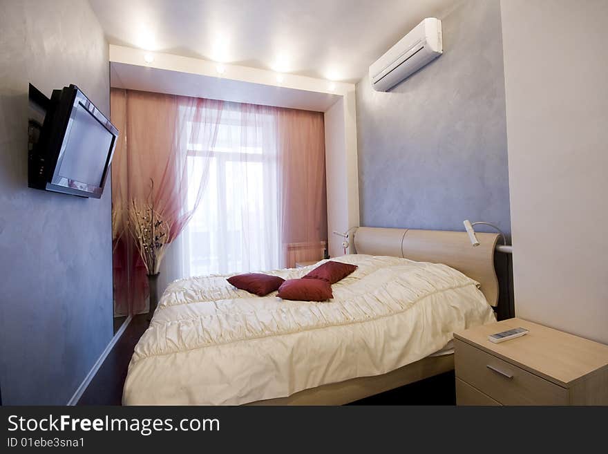 The modern bedroom interior photo