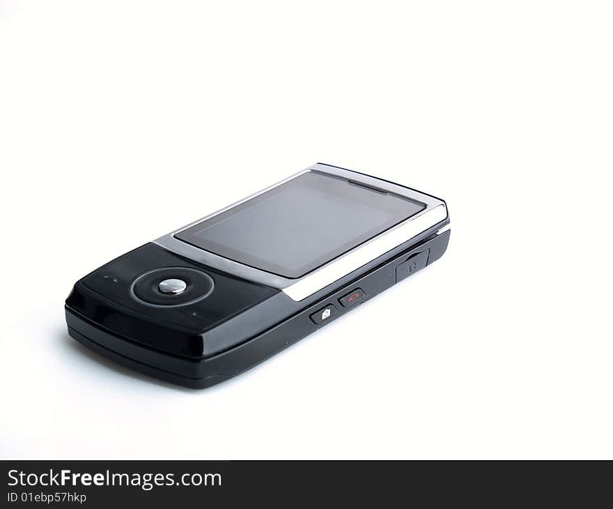 Mobile phone isolated over white background