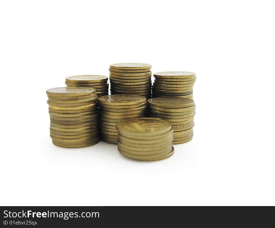 Money, coin, white background, isolated