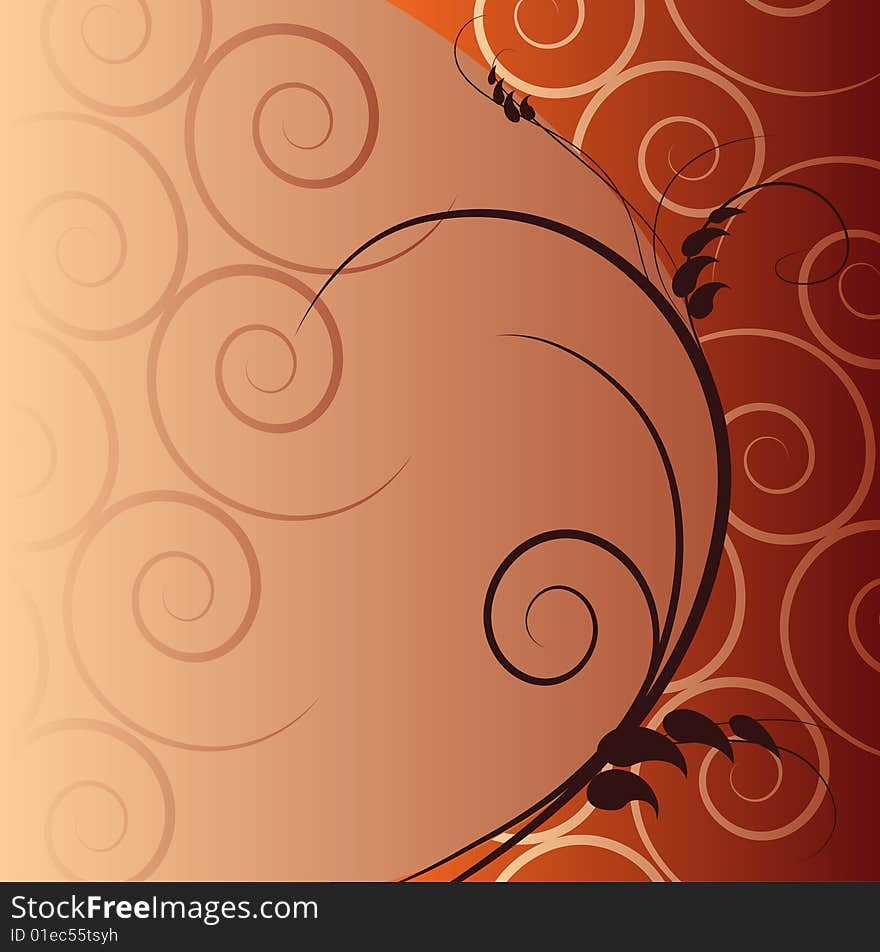 Abstract floral background. vector illustration