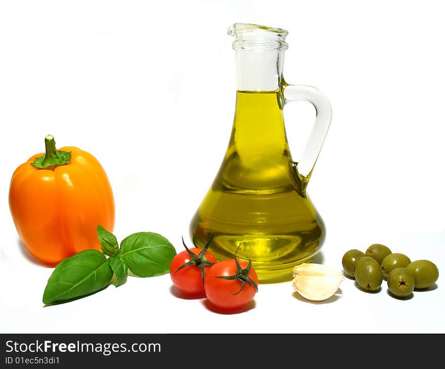 Olive oil and vegetable