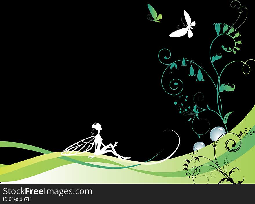 Vector illustration of fairy. element for designe. Vector illustration of fairy. element for designe