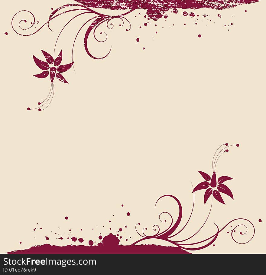 Abstract floral background. vector illustration