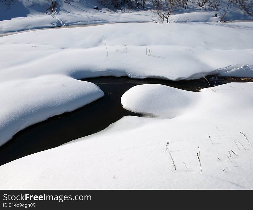 The face and shapes of beautiful winter. The face and shapes of beautiful winter.