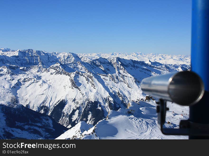 Austria. Mountains. The magnificent Alpes and the beautiful dark blue sky. Austria. Mountains. The magnificent Alpes and the beautiful dark blue sky.