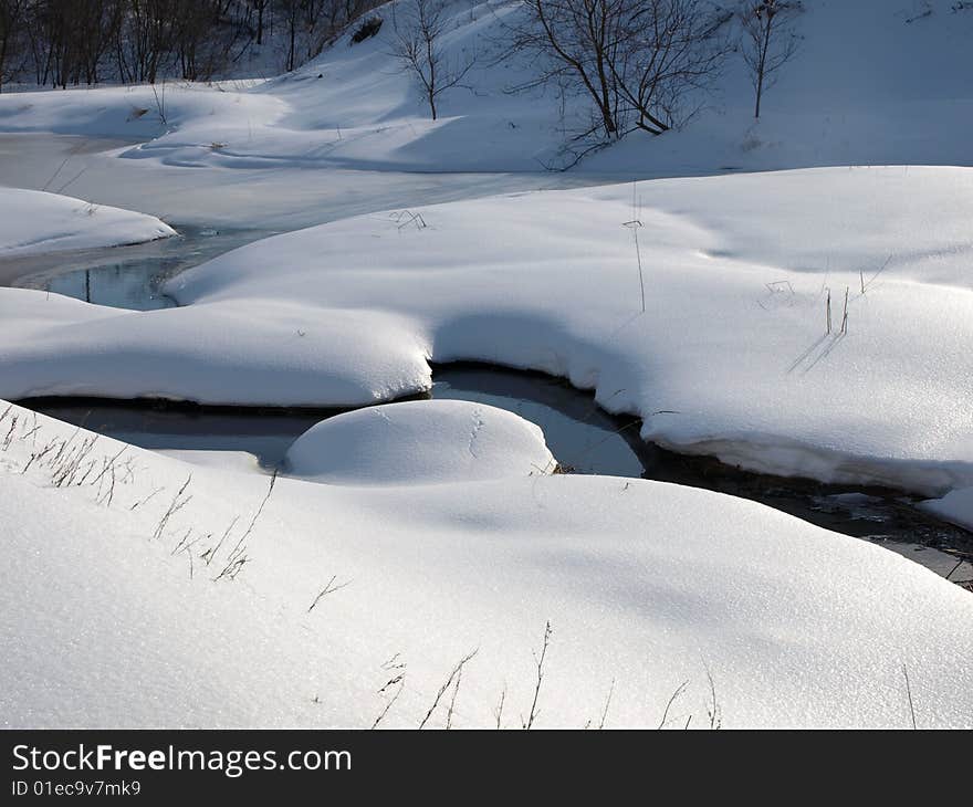 The face and shapes of beautiful winter. The face and shapes of beautiful winter.