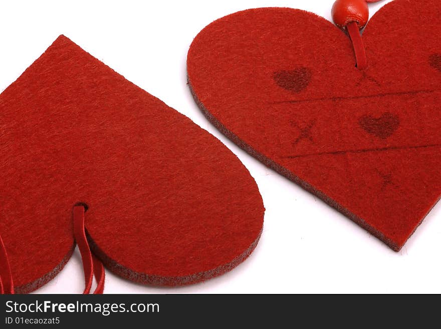 Red hearts for Valentine day