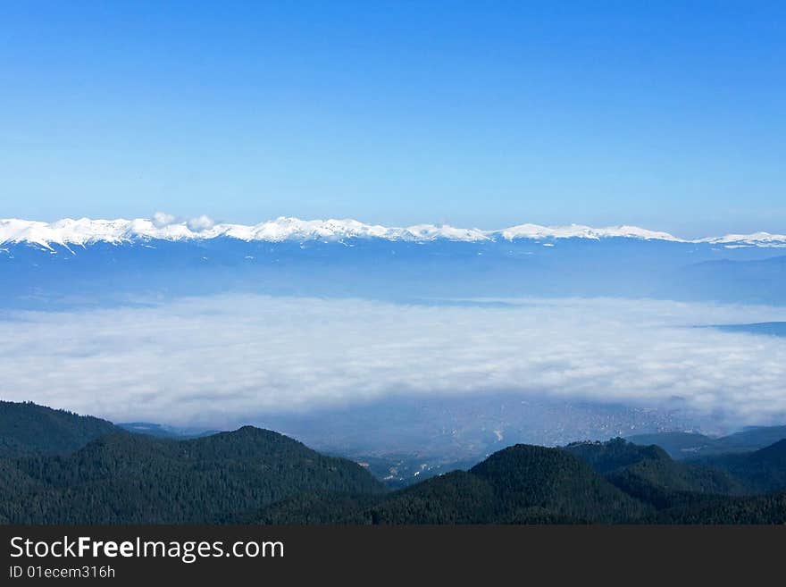 Beautiful view from the top of mountain. Beautiful view from the top of mountain