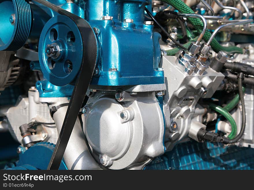 Detailed view of gears from a machine