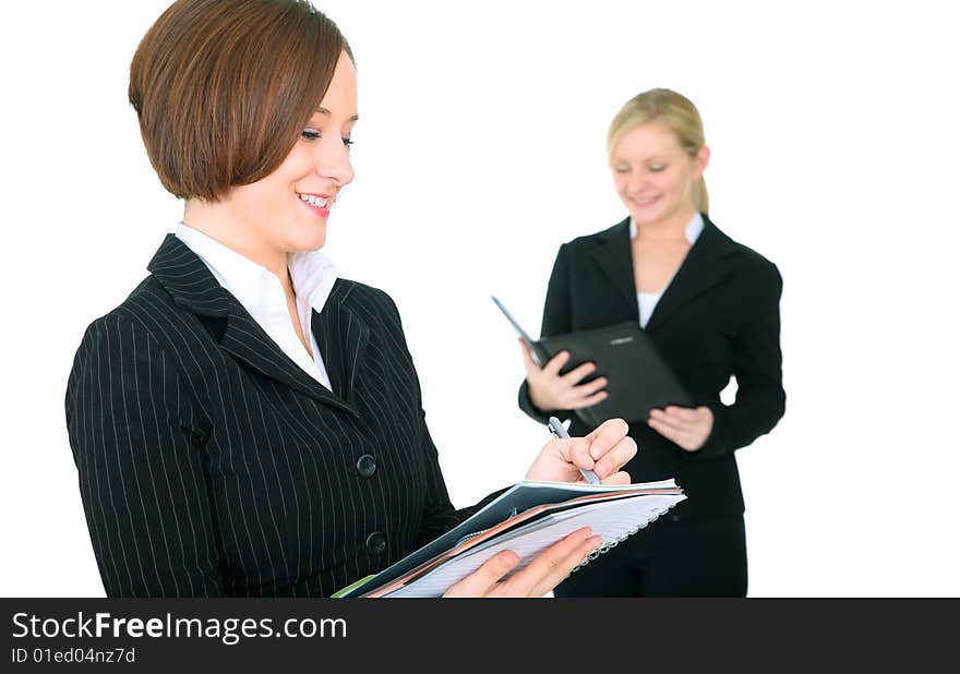 Female Businessteam Working