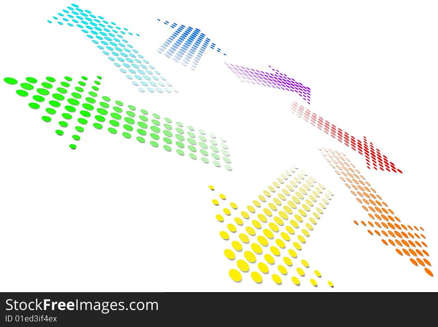 Vector illustration of Rainbow Vortex