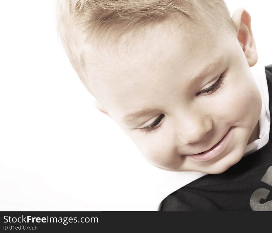 Beautiful smiling baby. close up.