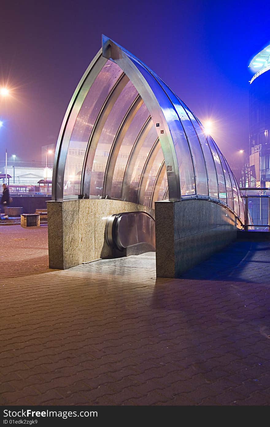 Escalators by night