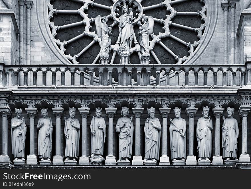 Notre Dame (detail), Paris, France