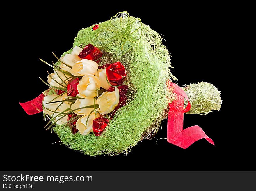 Bouquet of artificial flowers