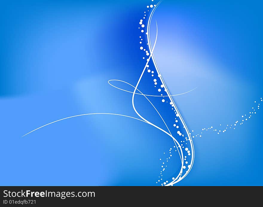 Abstract blue water background with lines