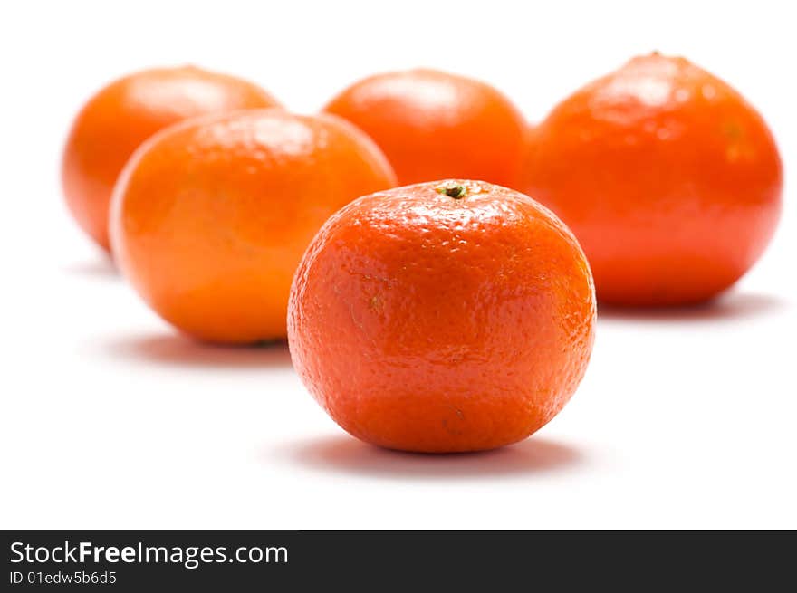 Several tangerines