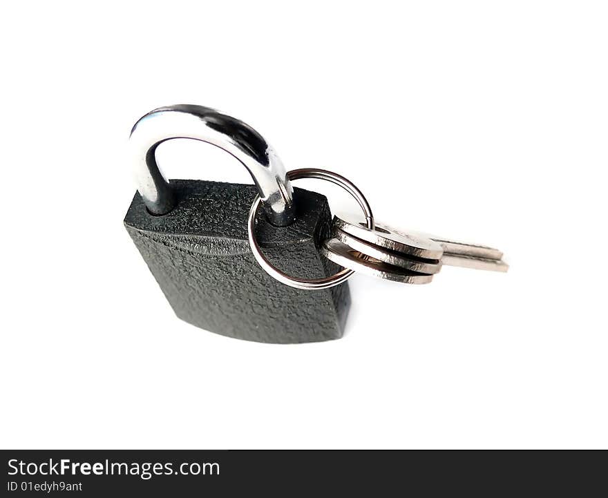 Steel Padlock And Keys