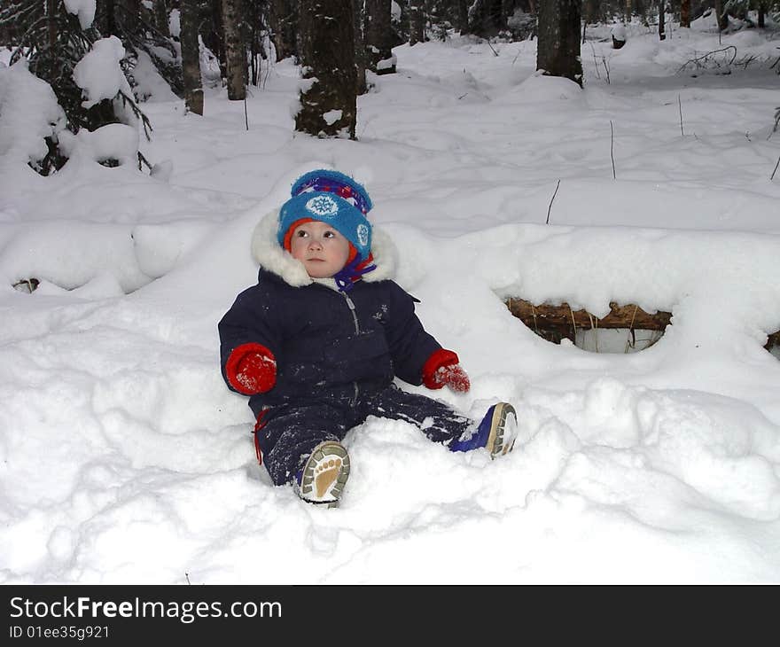 Child In A Snowdrift