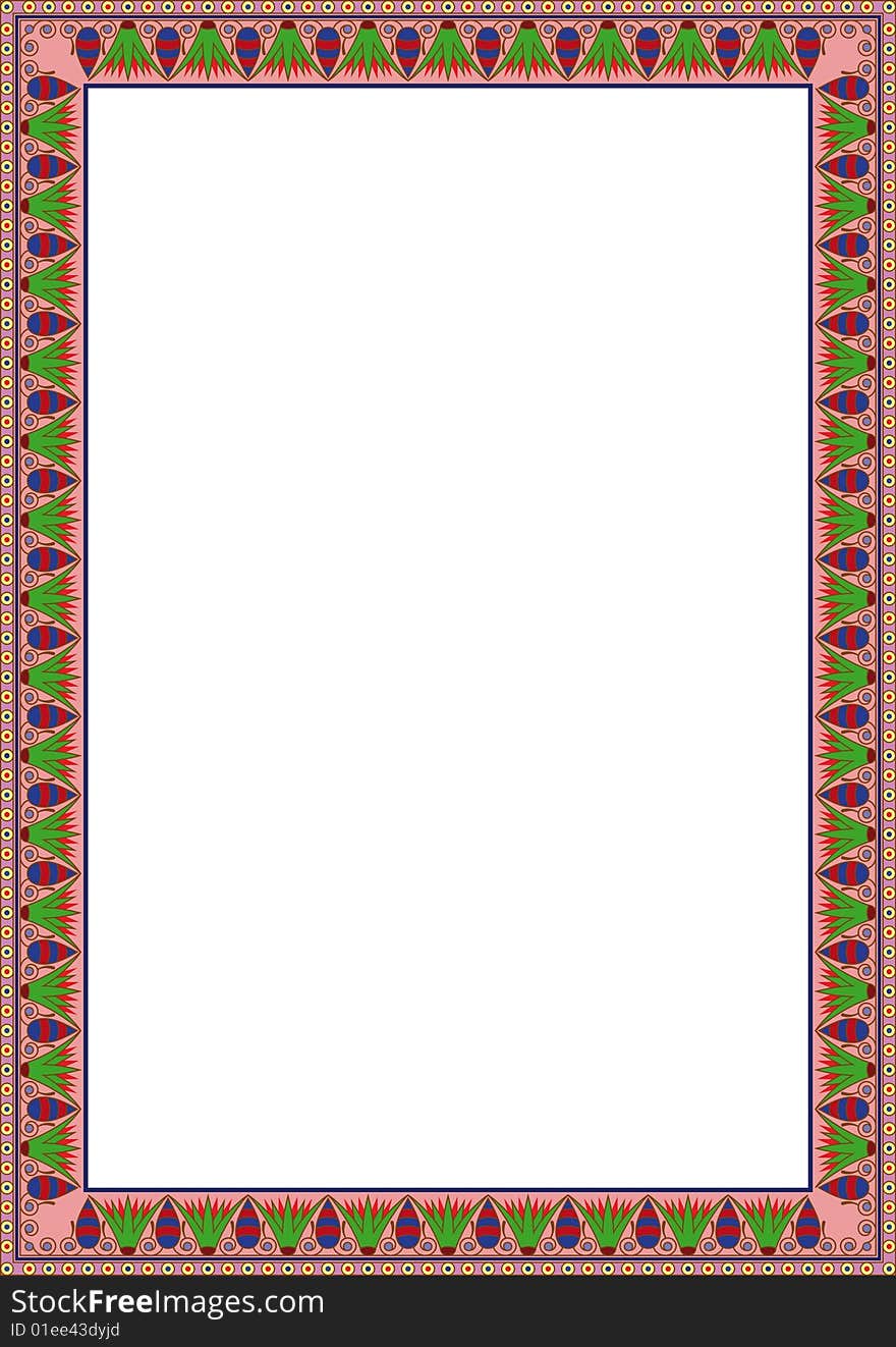 Decorative floral frame for text. This is a vector image - you can simply edit colors and shapes. Decorative floral frame for text. This is a vector image - you can simply edit colors and shapes.