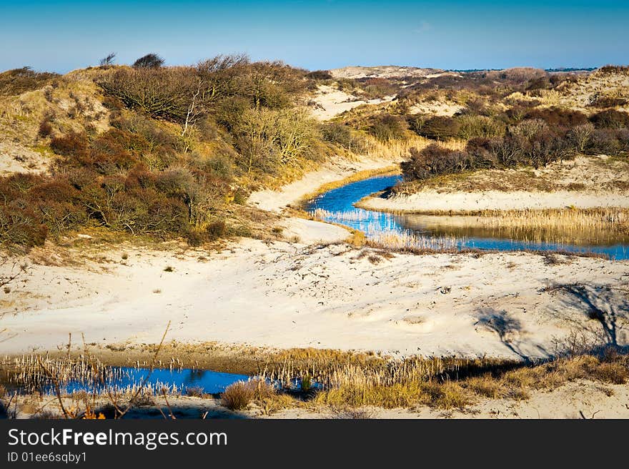 River in the dunes