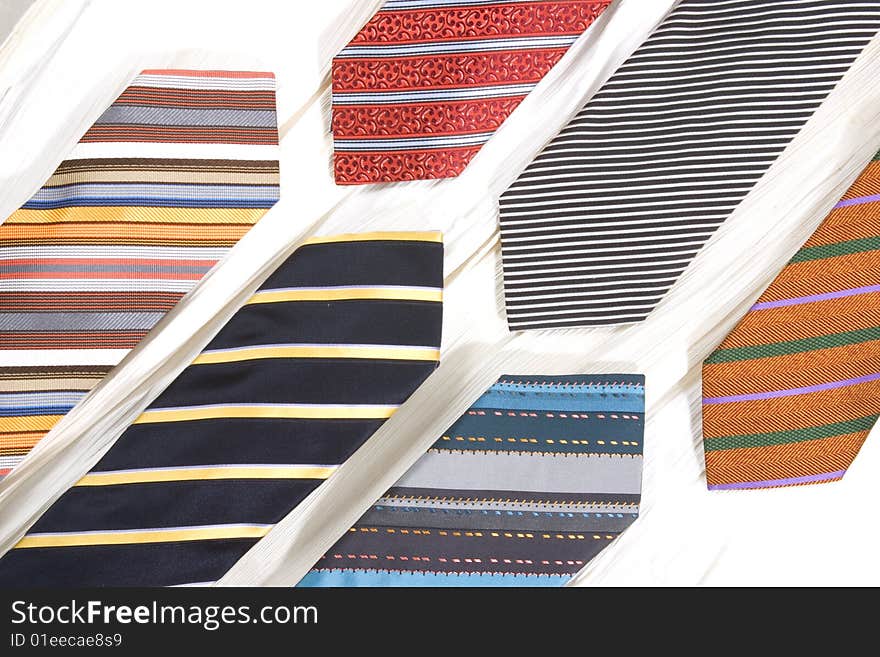 Man fashion color isolated tie