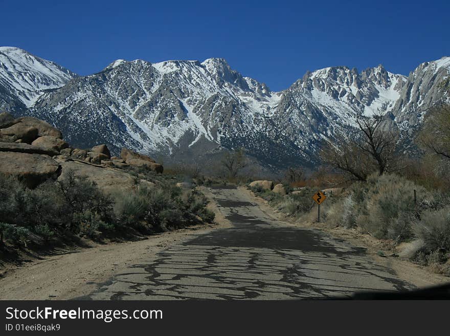 Road trip through lone pine, california. Road trip through lone pine, california