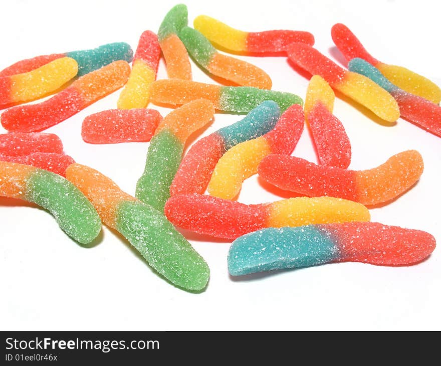 Colorful sweet candys, food background