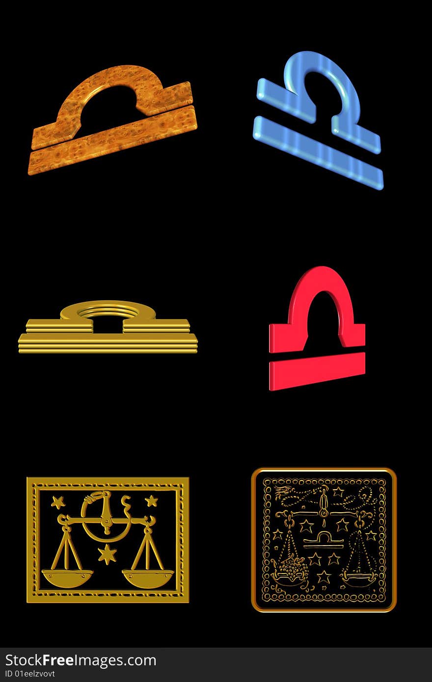 Libra icon set