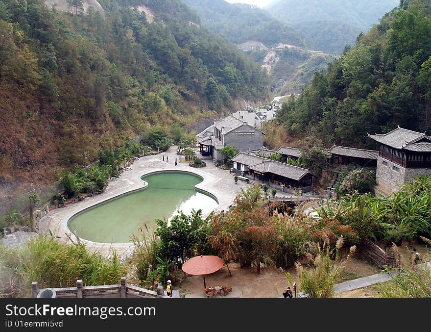 Swimming pool in the gorge