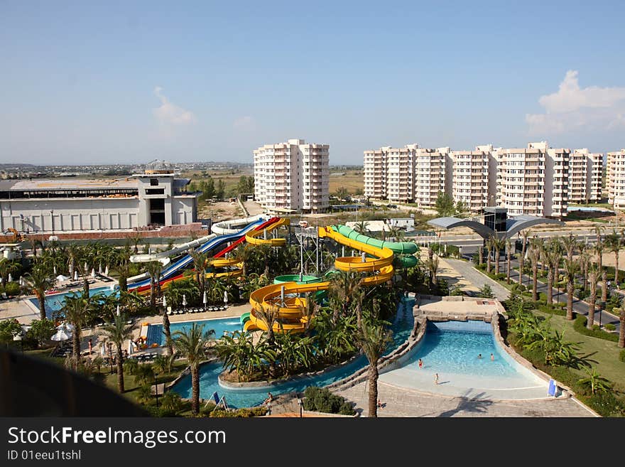 Hotel with a swimming pool