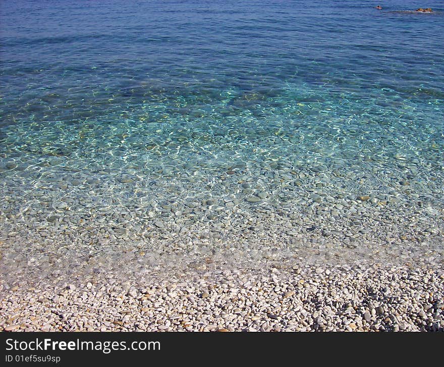 Limpid water at Elba isle in Tuscany. Limpid water at Elba isle in Tuscany