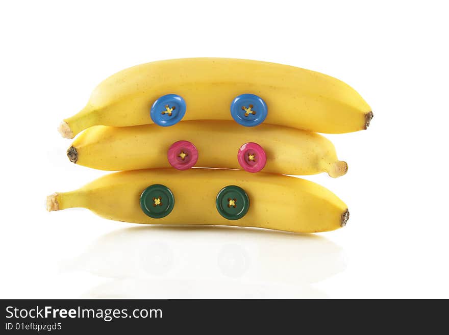 Bananas with buttons