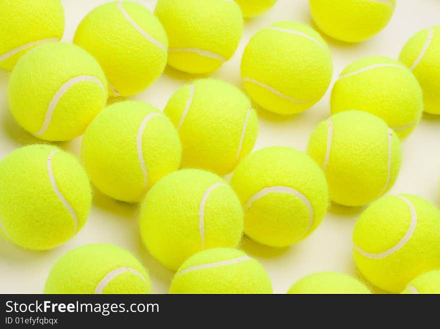 Group of Tennis Balls