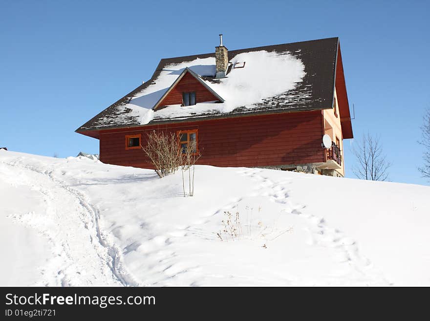 Living in a small house on a hill. Living in a small house on a hill