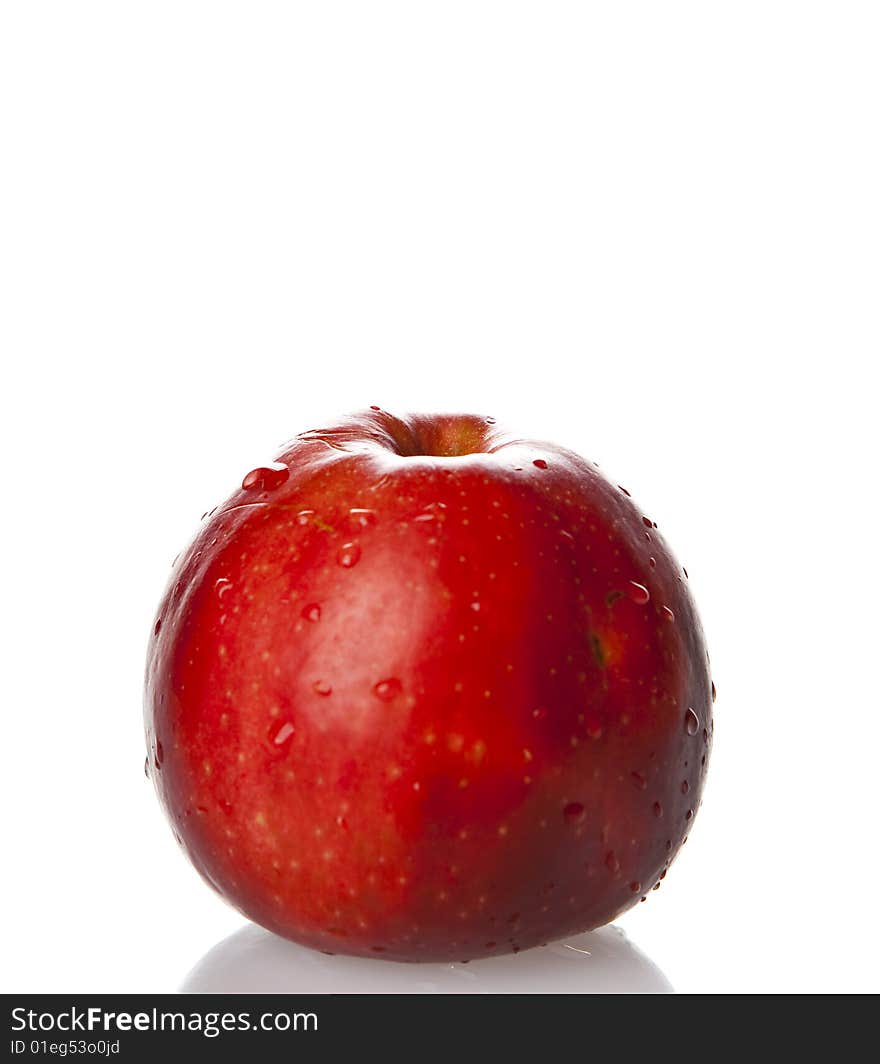 Studio photo of red apple. Studio photo of red apple