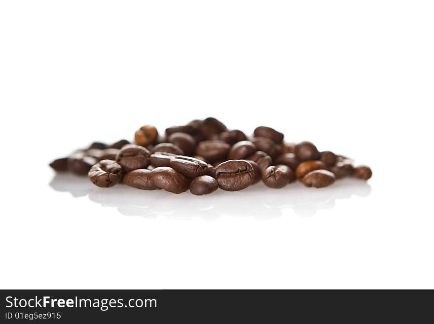 Studio photo of coffee macro