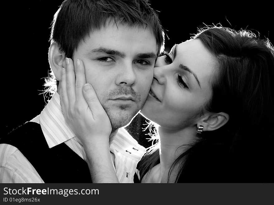 Stock photo: an image of a man and a woman. Stock photo: an image of a man and a woman