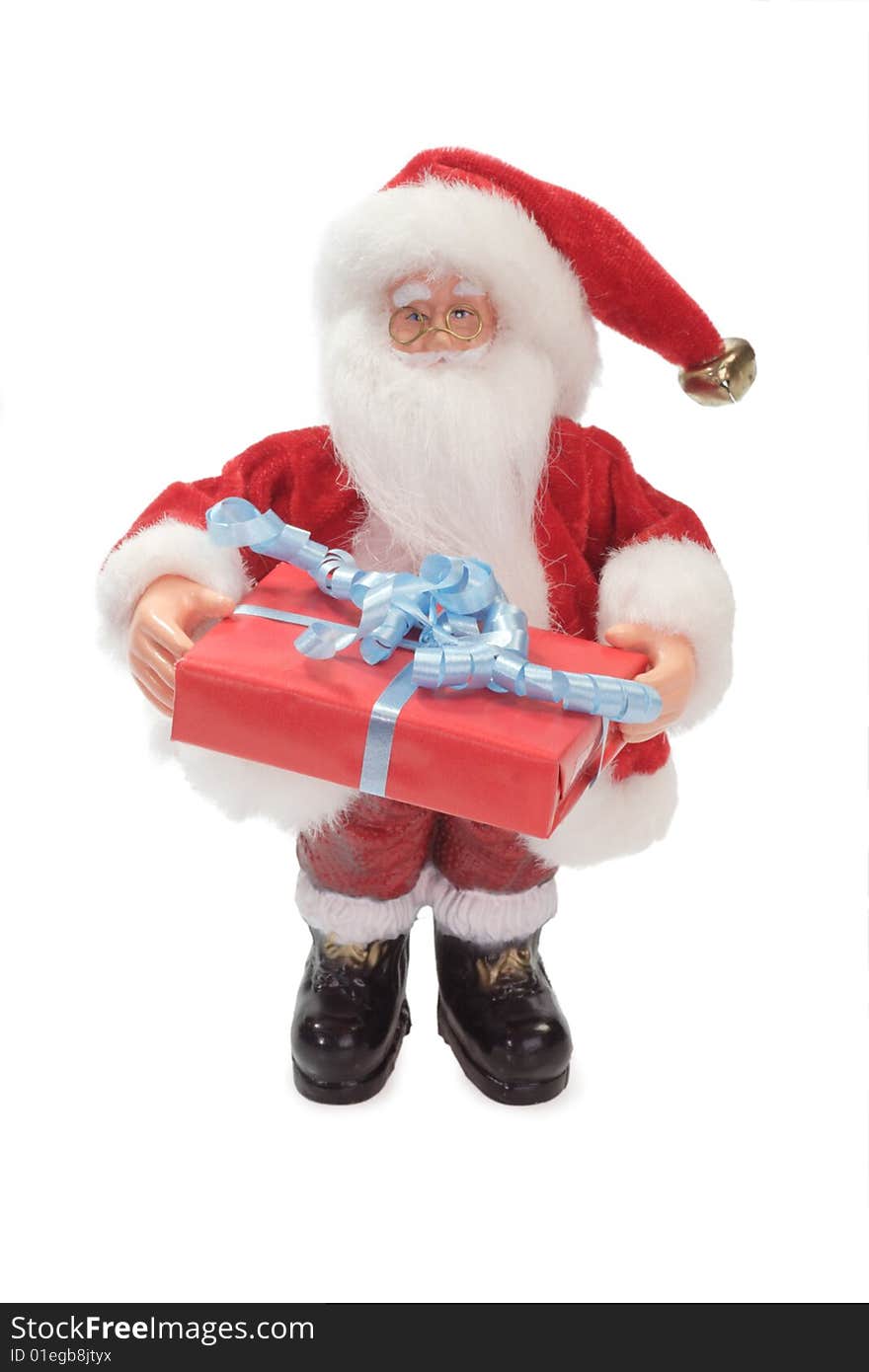 Santa claus with gift