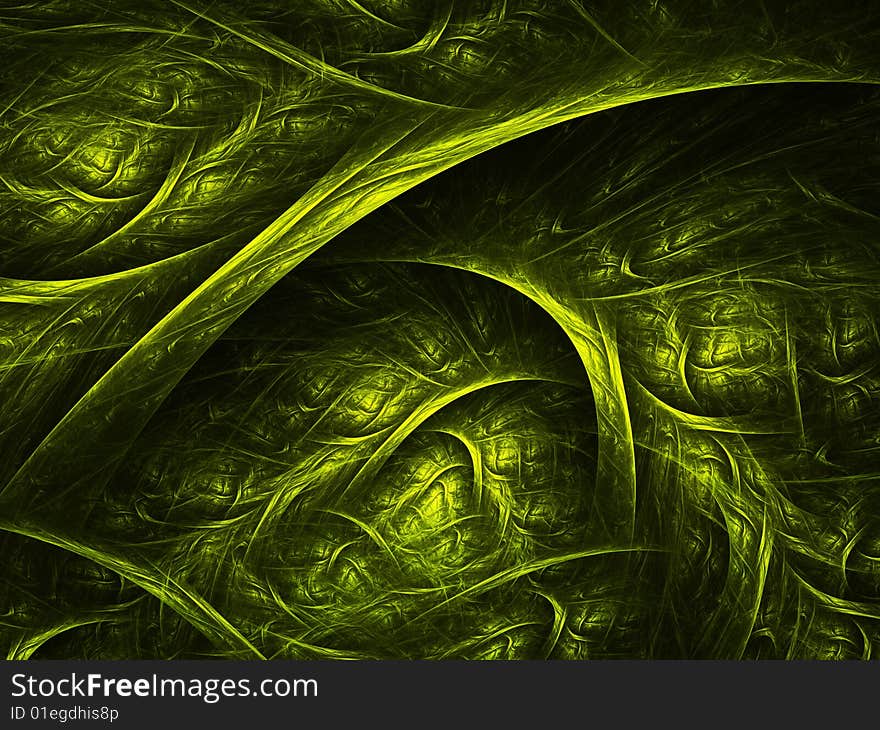 Abstract futuristic illustration in black background