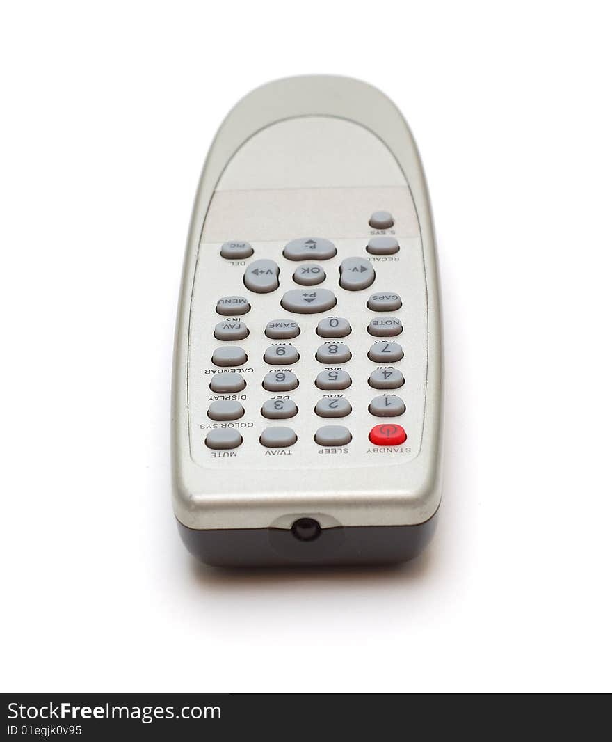 Remote control, isolated on white