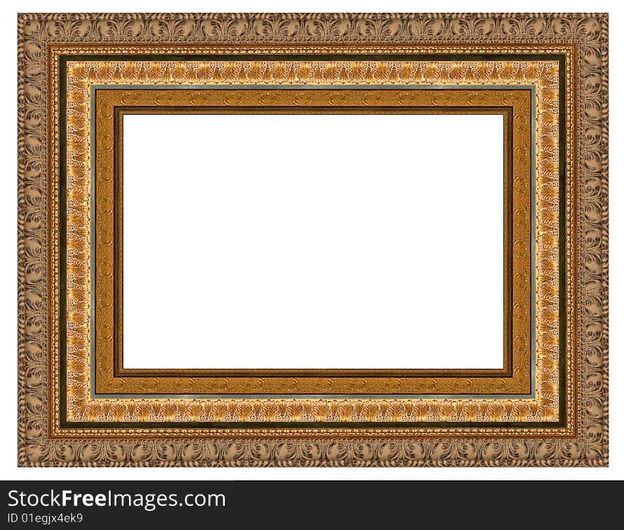 A picture frame on a white