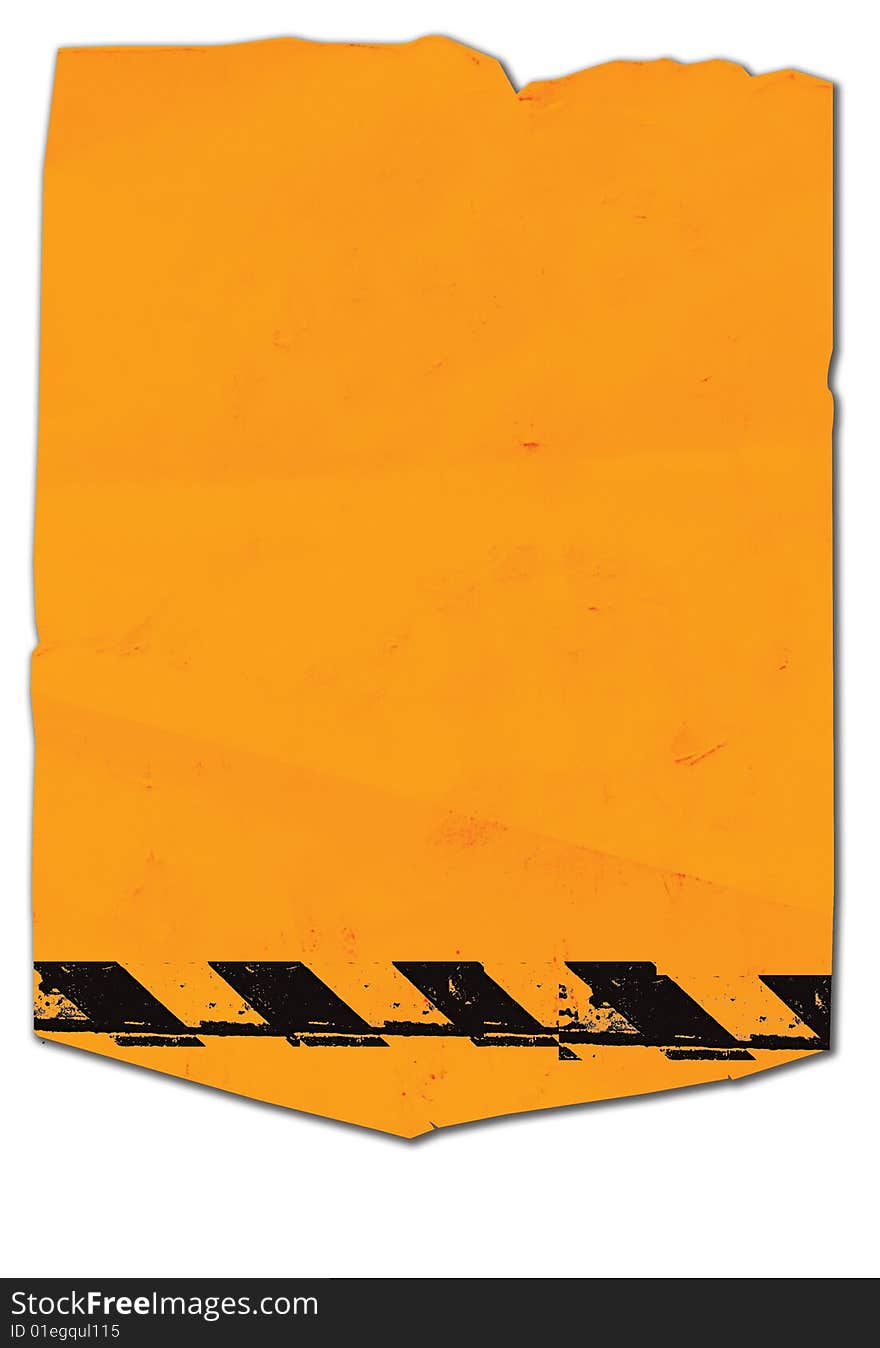 Orange sticker with grunge deails