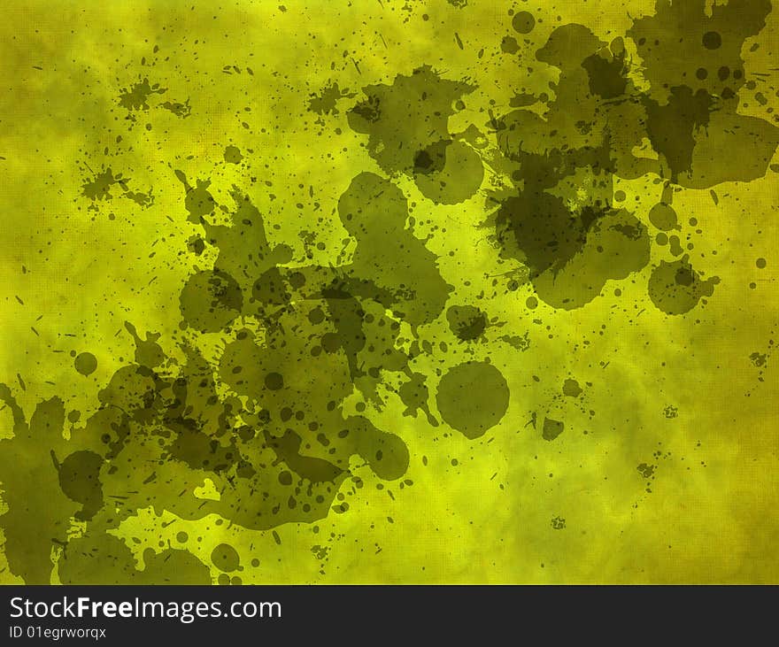 Abstract background with ink stains