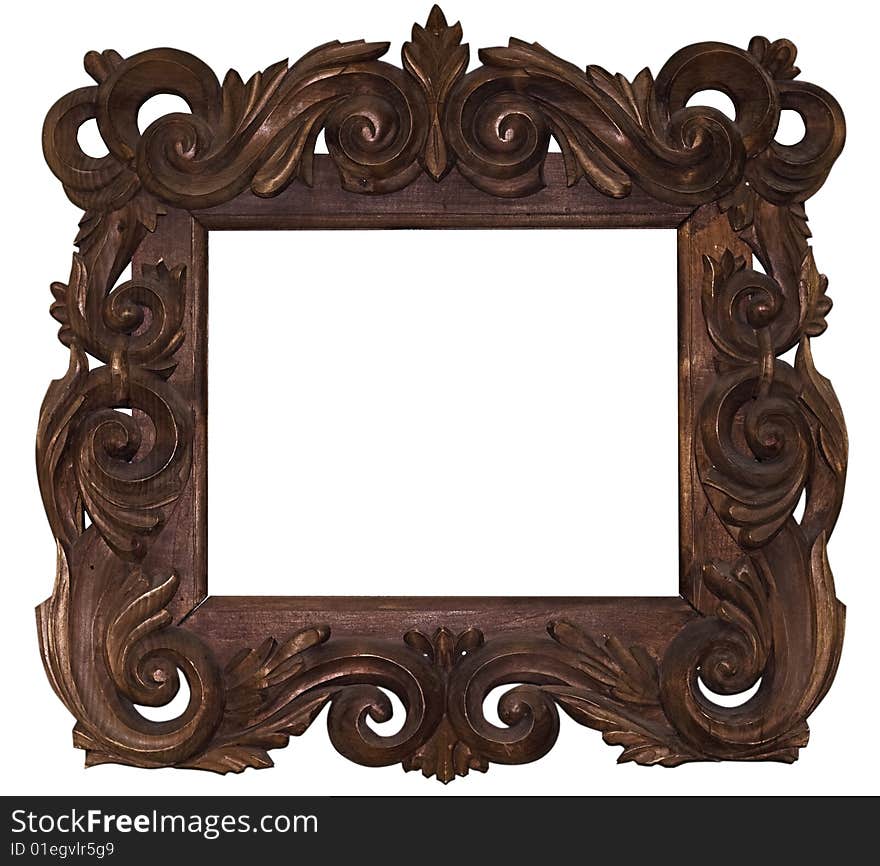 Old frame modern decorativ retro carved. Old frame modern decorativ retro carved