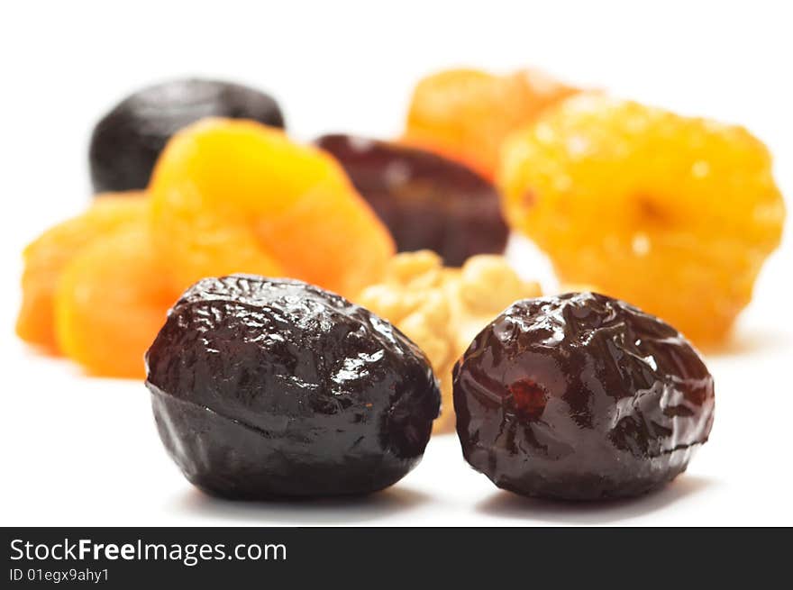 Dates and different dried fruits