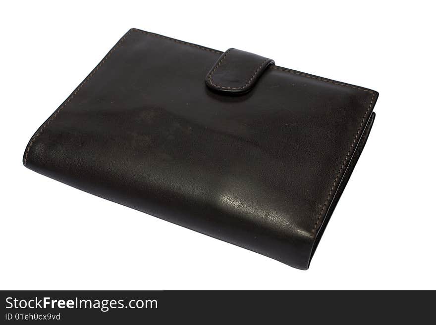 Black leather wallet