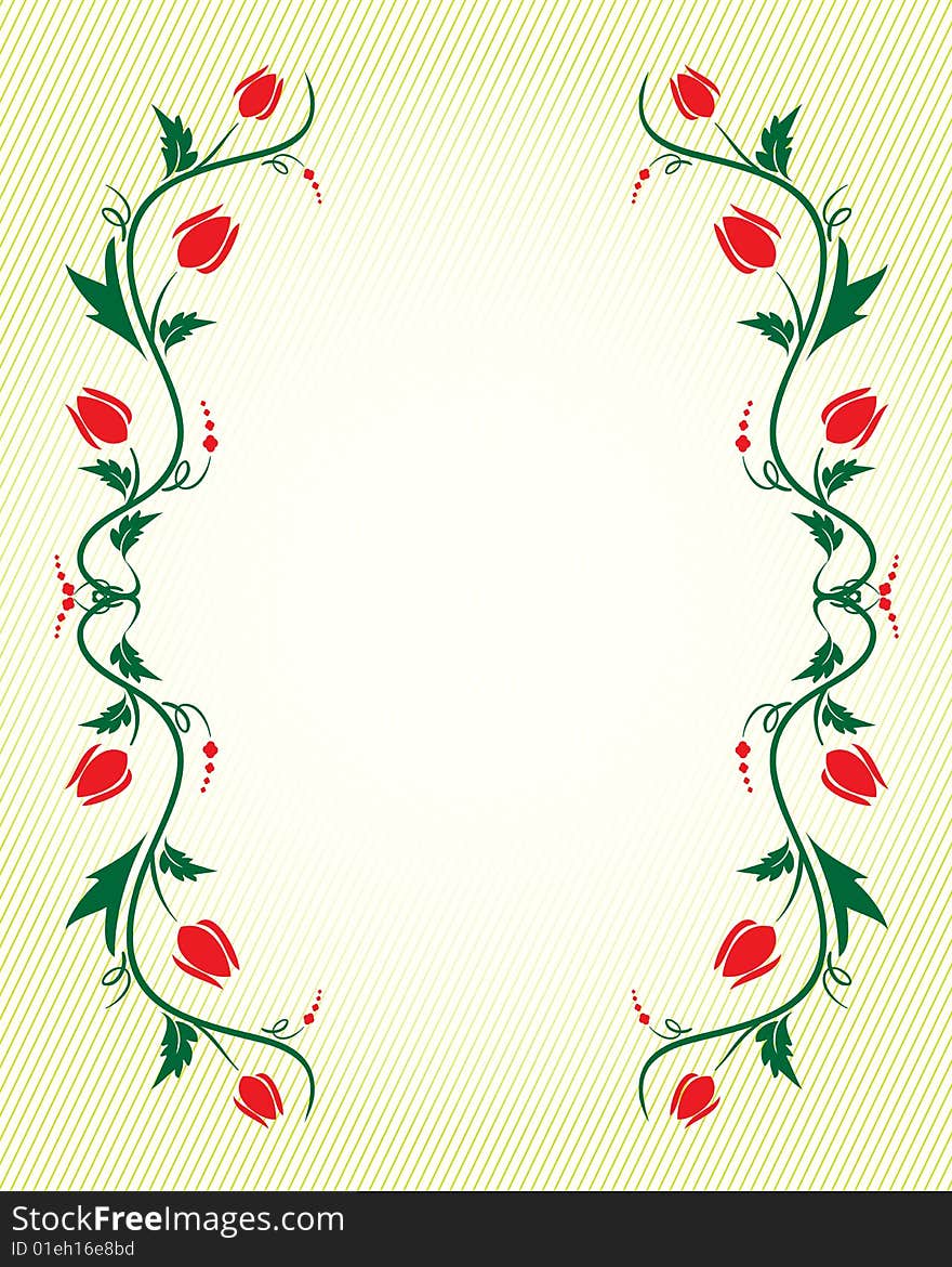 Floral background with place for your text