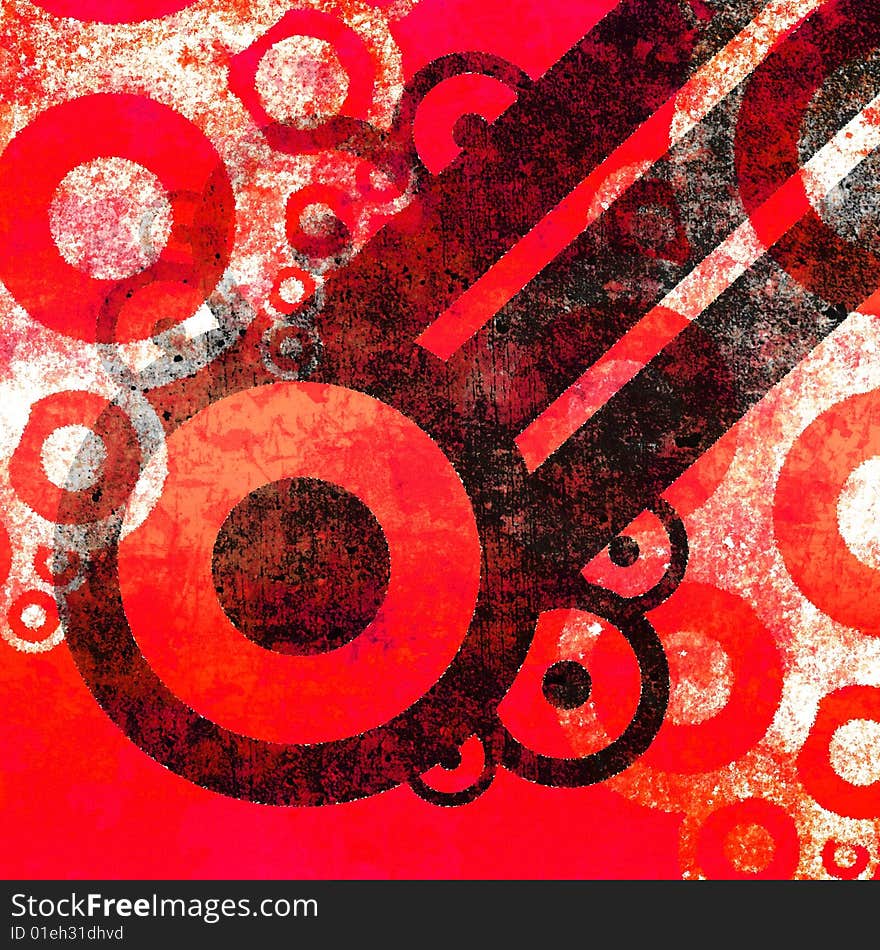 Retro grunge Background made with circles. Retro grunge Background made with circles