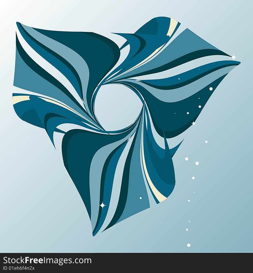 Vector illustration of abstract marine blue background